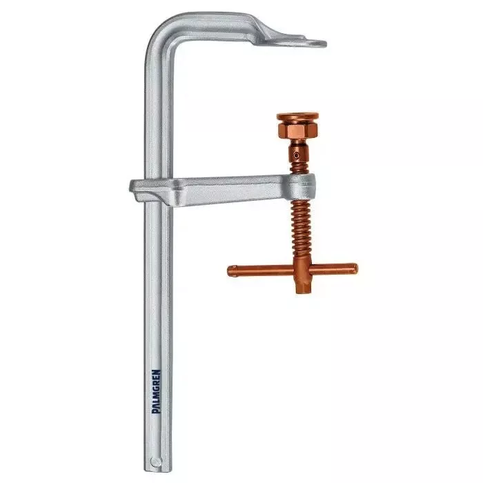 0-8″ Heavy Duty L-Clamp Copper Spindle