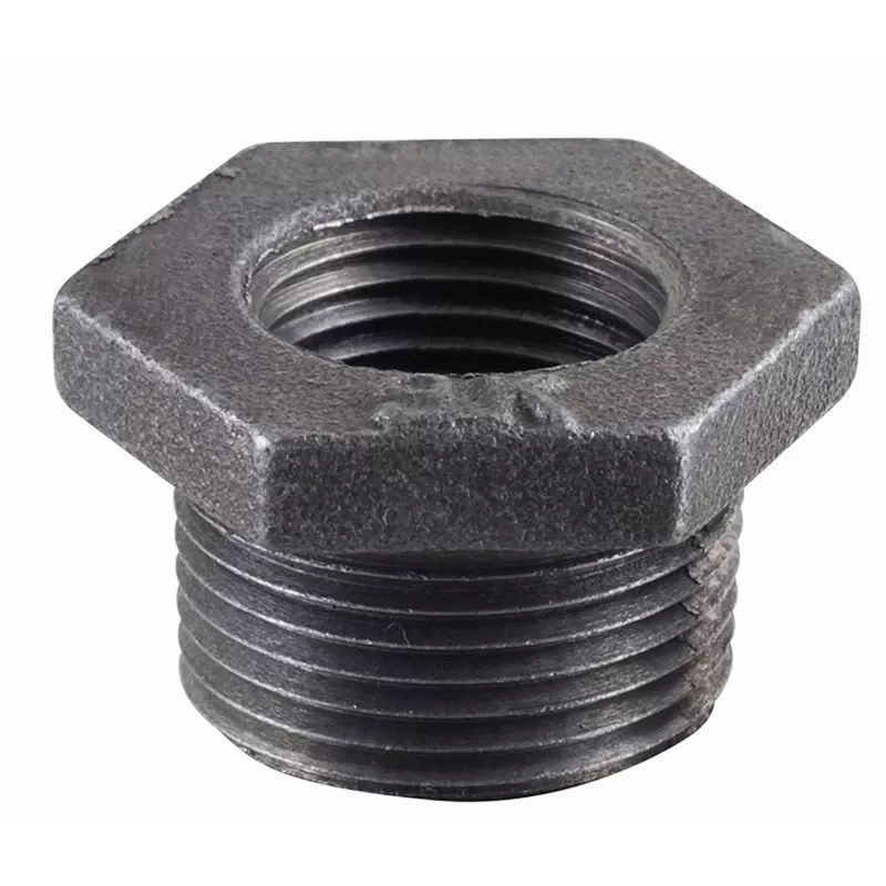 1-1/2 In. X 1/2 In. Black Malleable Iron Hex Bushing