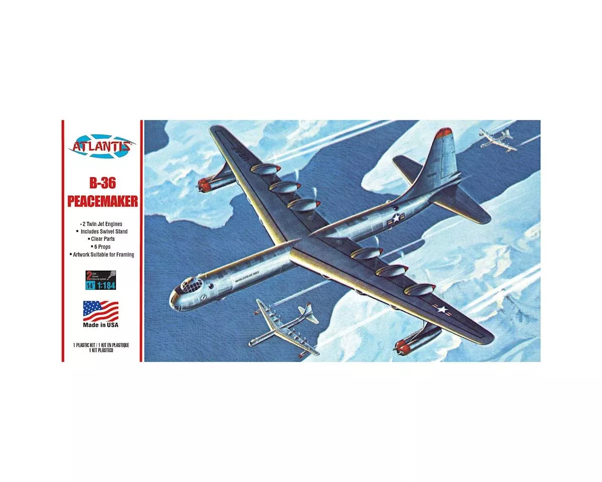 1/184 B-36 Peacemaker with Swivel Stand Plastic Model Kit (AANH205)