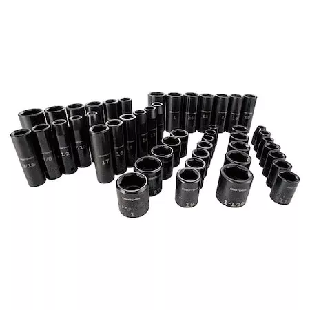 1/2" Drive Impact Socket Set Deep, Short Socket, Black Oxide