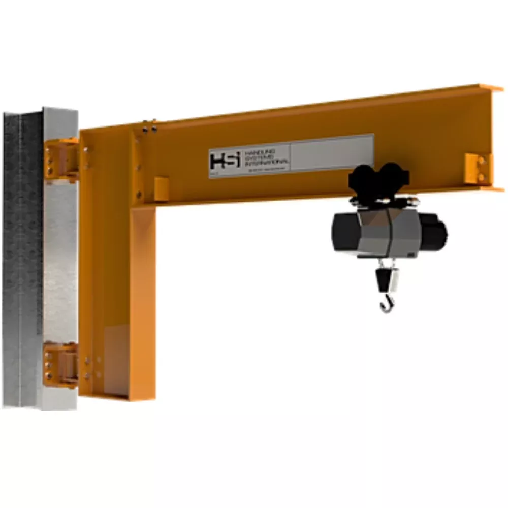 1/2 ton Jib Crane – 10ft Span – Wall/Column Mount