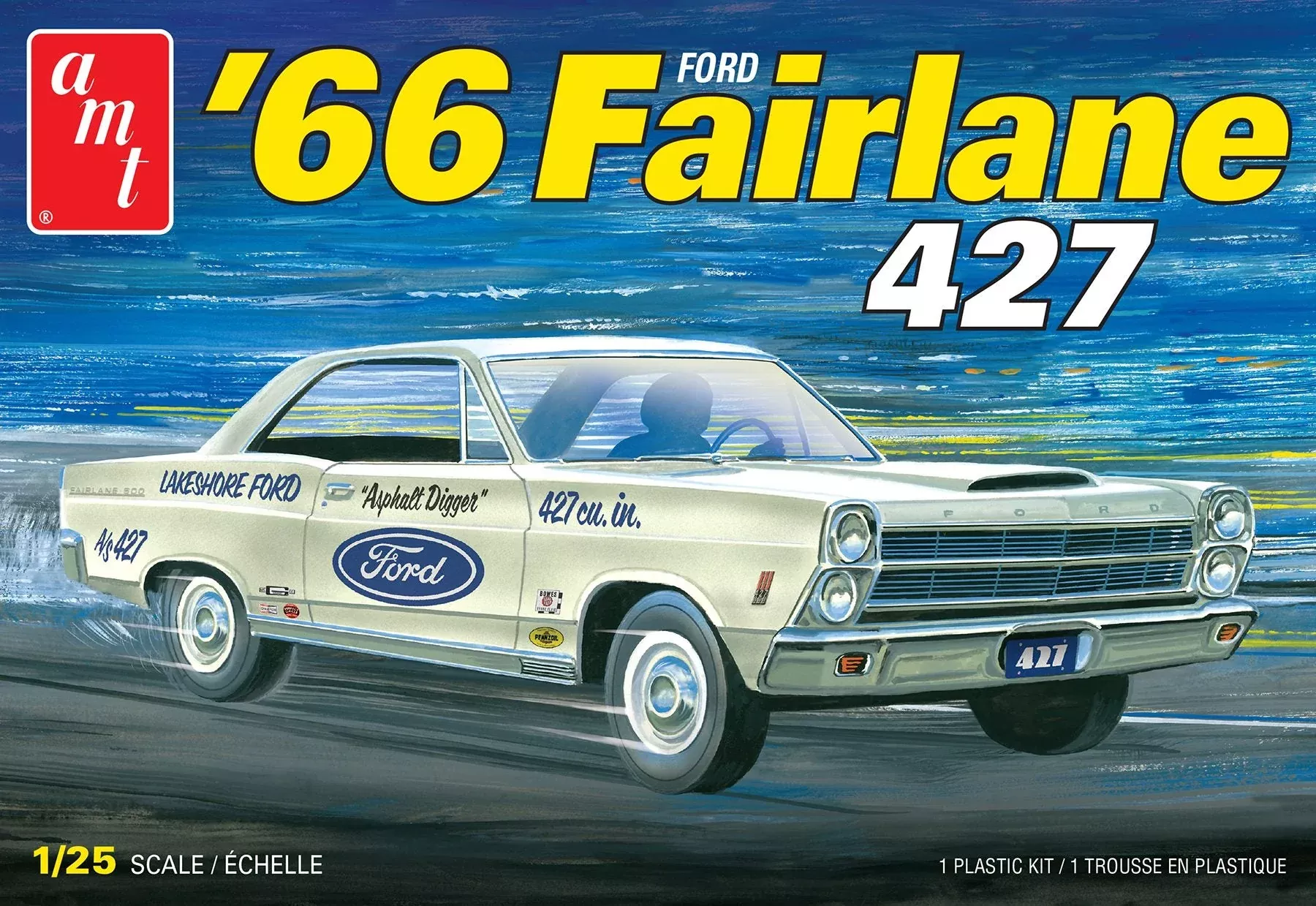 1/25 1966 Ford Fairlane 427 Plastic Model Kit (AMT1263M)