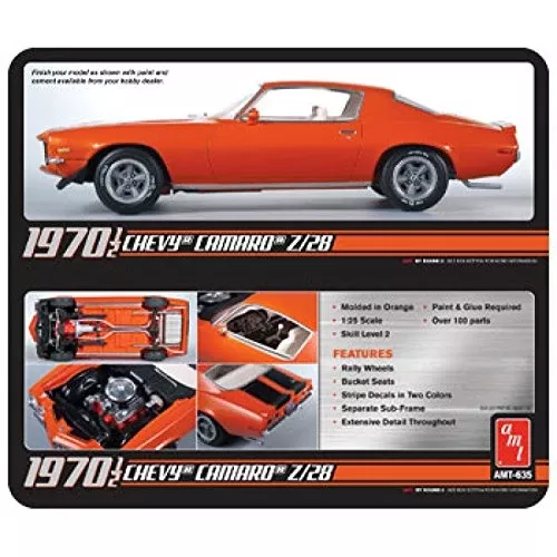 1/25 '70-1/2 Camaro Z28 Plastic Model Kit (AMT635)