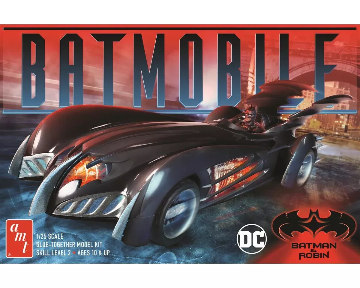 1/25 Batman & Robin Movie Batmobile Plastic Model Kit (AMT1295)