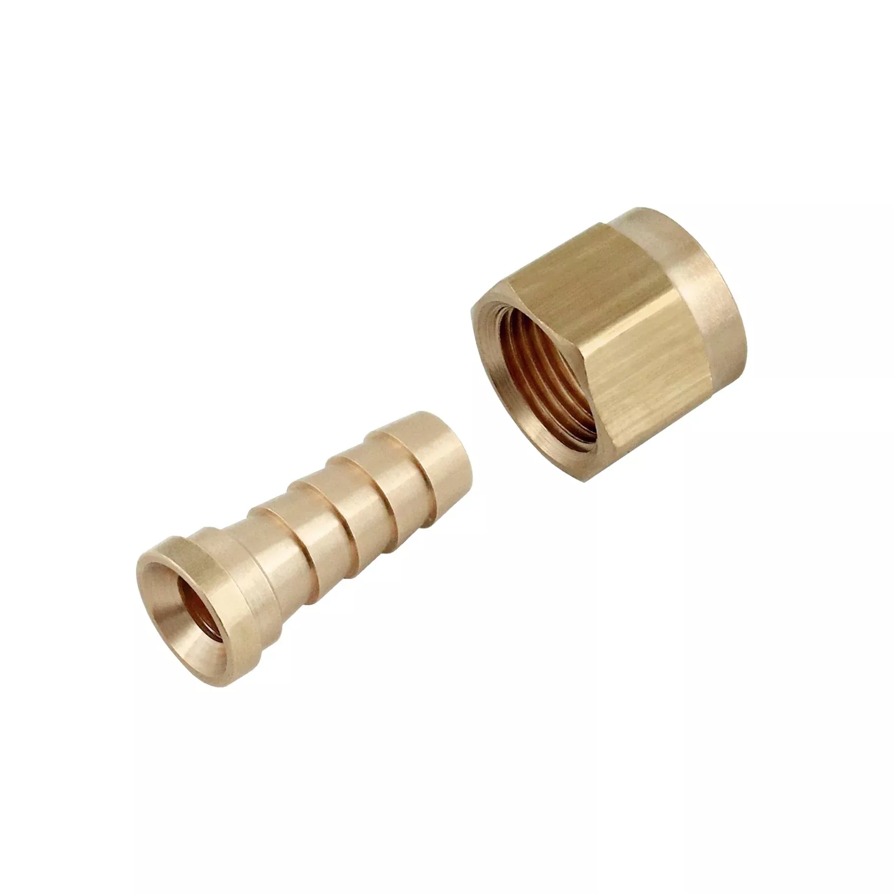1/4″ Female Flare (FFL) to 1/4″ Barb Swivel Nut Set