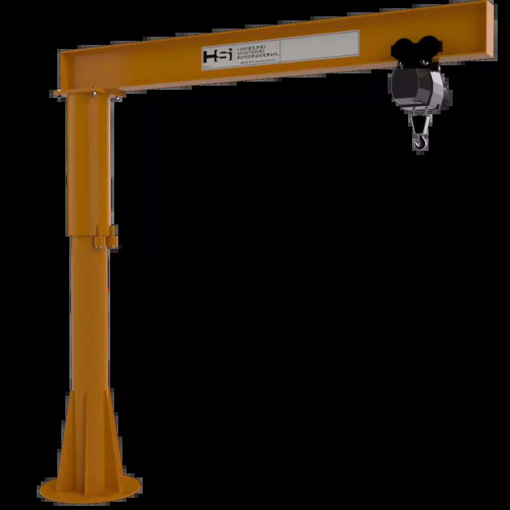 1/4 ton Foundationless Jib Crane, 10′-0″ Span, 10′-0″ Height Under Beam