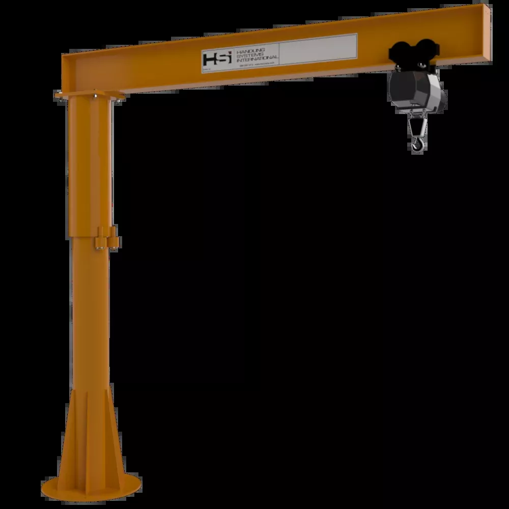 1/8 ton Foundationless Jib Crane, 10'-0" Span, 10'-0" Height Under Beam
