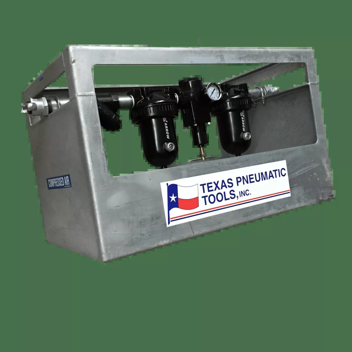 1″ FRL System w/ Galvanized Cage, 175 CFM Maximum Flow