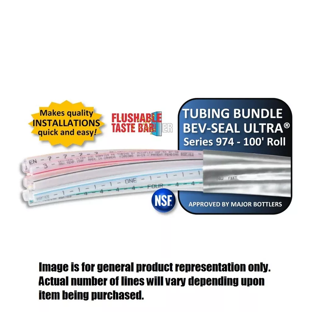 100′ – Bev-Seal Ultra Bundle – 12-Line, 12 Ea 3/8″ ID