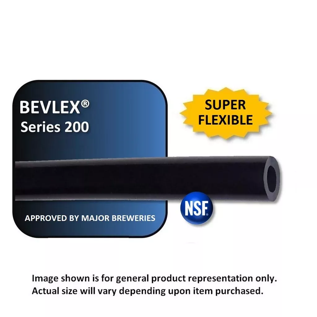 100′ – Bevlex PVC Tubing #200 – 3/8″ ID x 5/8″ OD, Black