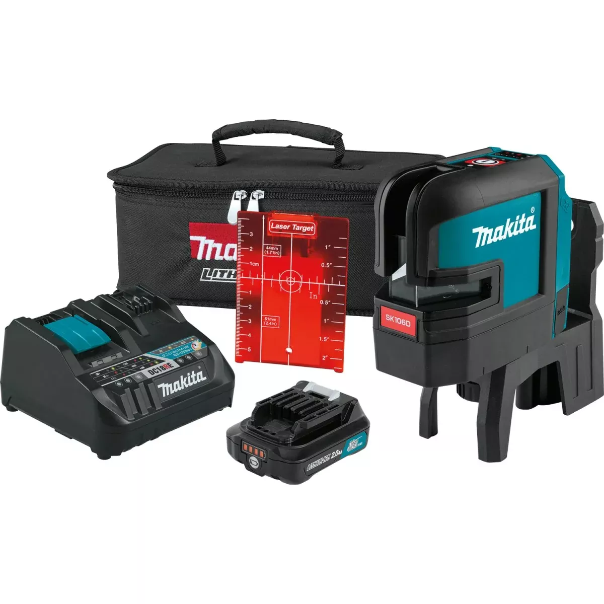 12V Max CXT Lithium‑Ion Cordless Self‑Leveling Cross‑Line/4‑Point Red Beam Laser
