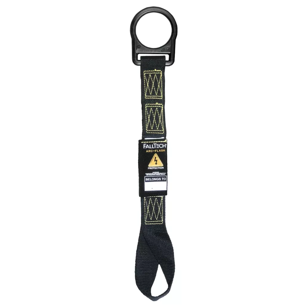 18″ Arc Flash Dorsal D-Ring Extender with Choke-loop and Overmolded D-ring – 8366LAF – FallTech