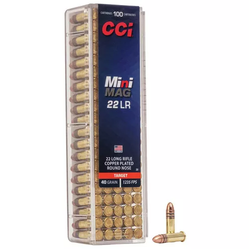 .22 Cal- LR- 40 Grain- Copper Plated Bullet- 100 Rounds- CCI