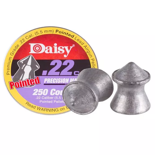 .22 Caliber- Airgun Pointed Lead Pellets- 250 Pack