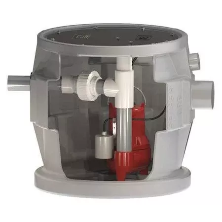 24″ x 24″ 4/10 HP 41.0 gal. Simplex Sewage System 115V