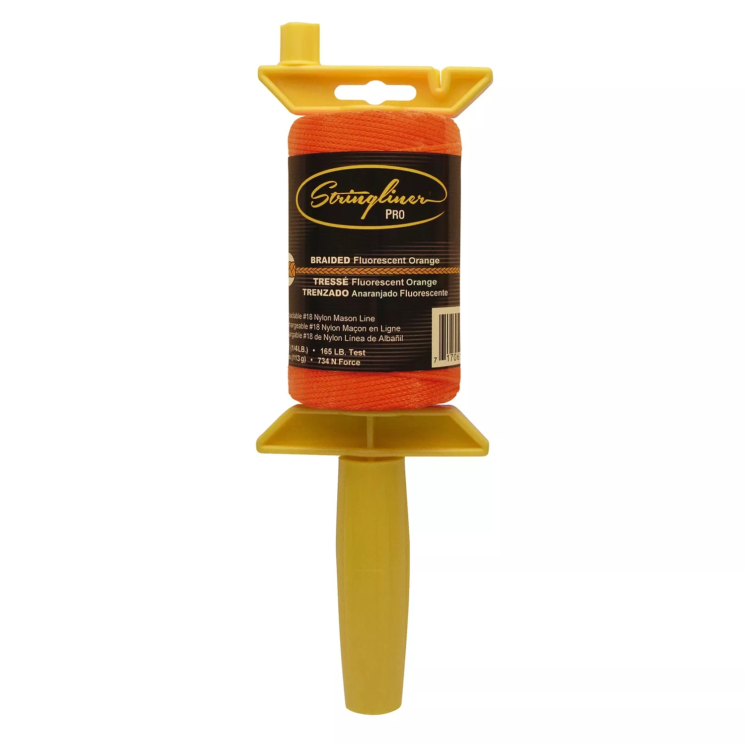 250 Ft. Fluorescent Orange Braided Nylon Mason Line Reel