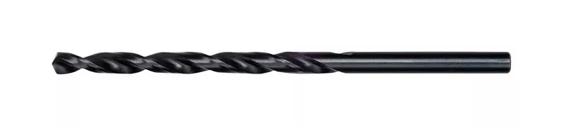 3/8 In. X 12 In. Black Oxide Aircraft Length Drill Bit - 3-flat Shank