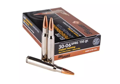 .30-06- 150 Grain- Copper Hunting- 20 Rounds- Sig Sauer