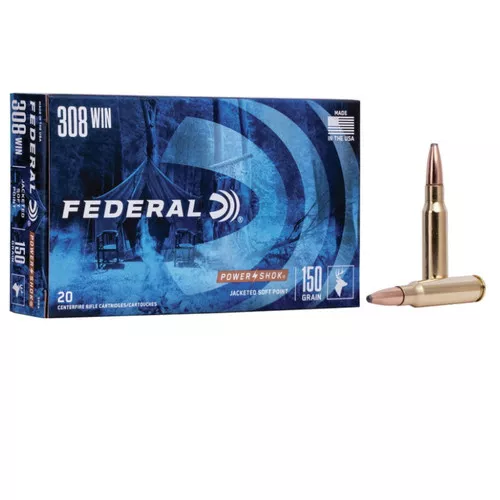 .308- 150 Grain- Soft Point- 20 Rounds- Federal