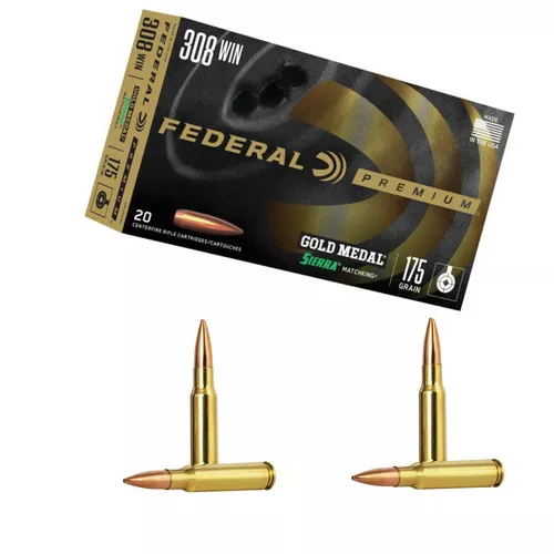 .308- 175 Grain- BTHP- 20 Rounds- Federal
