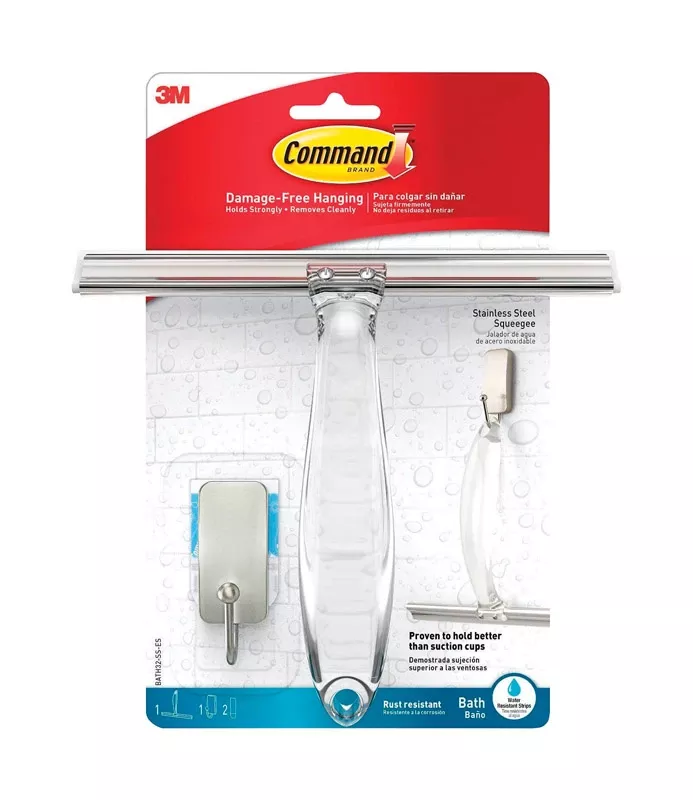 3m Command Small Metal Bath Squeegee 1 Pk