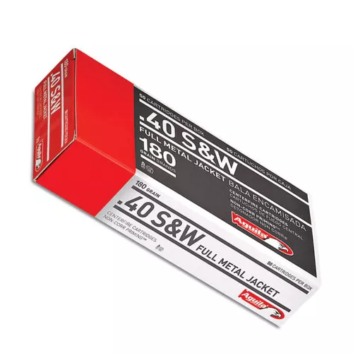 .40 S&W- 180 Grain- FMJ- 50 Rounds- Agulia