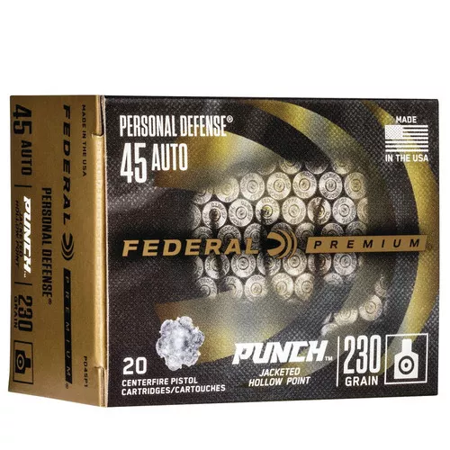 .45 ACP- 230 Grain- HP- 20 Rounds- Federal