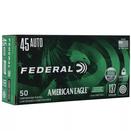.45 Auto- 137 Grain- Lead Free Ball- 50 Rounds- Federal