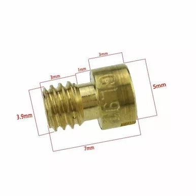 *4mm THREAD* CVK MAIN JET FOR 49cc – 100cc QMB139 CARBURETOR