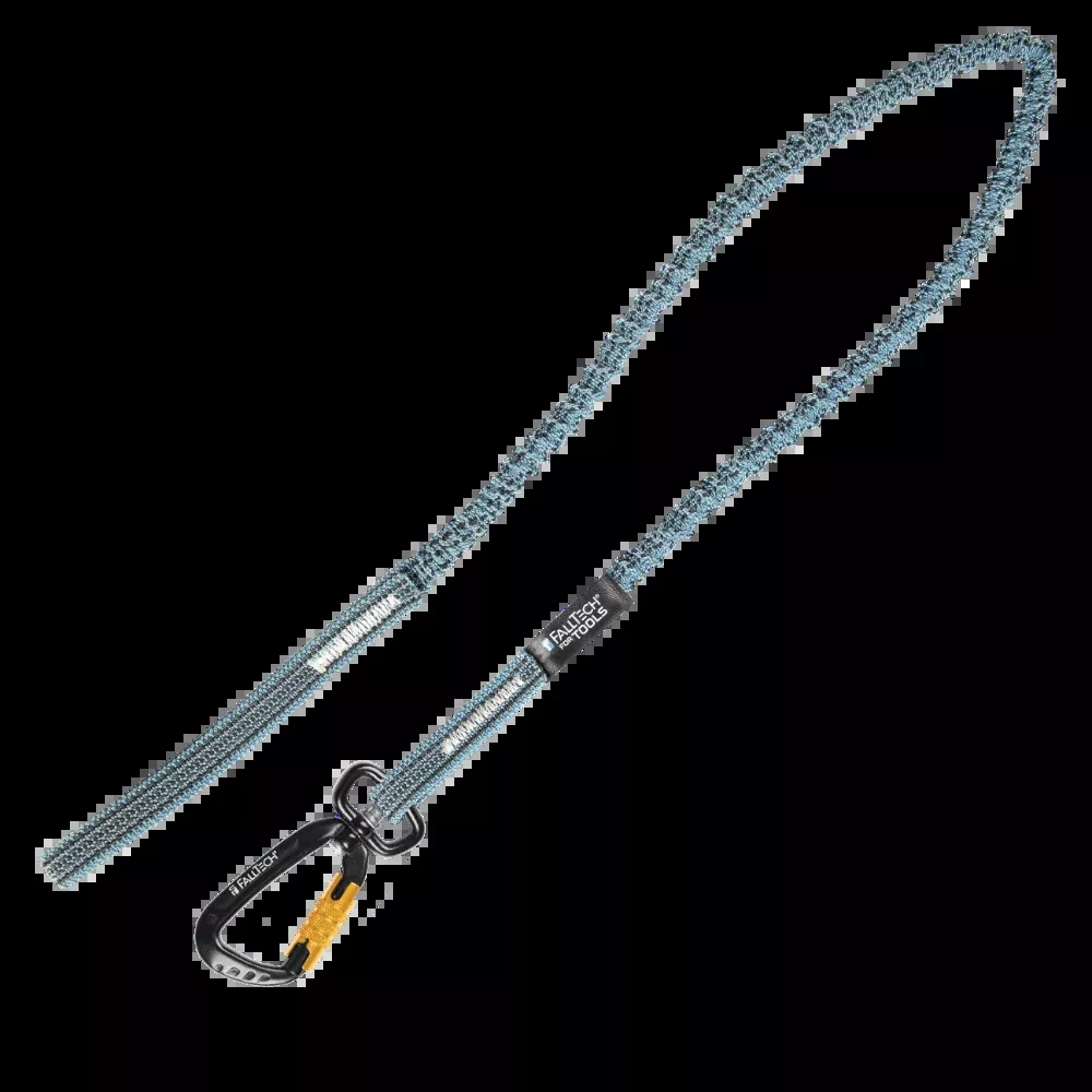 5 lb Premium Tool Tether w/ Choke-on Web Loop & Aluminum Swivel Carabiner