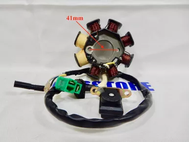 50cc - 100cc QMB139 AC 8 COIL MAGNETO STATOR FOR SCOOTERS (4 WIRE) *TYPE 1*