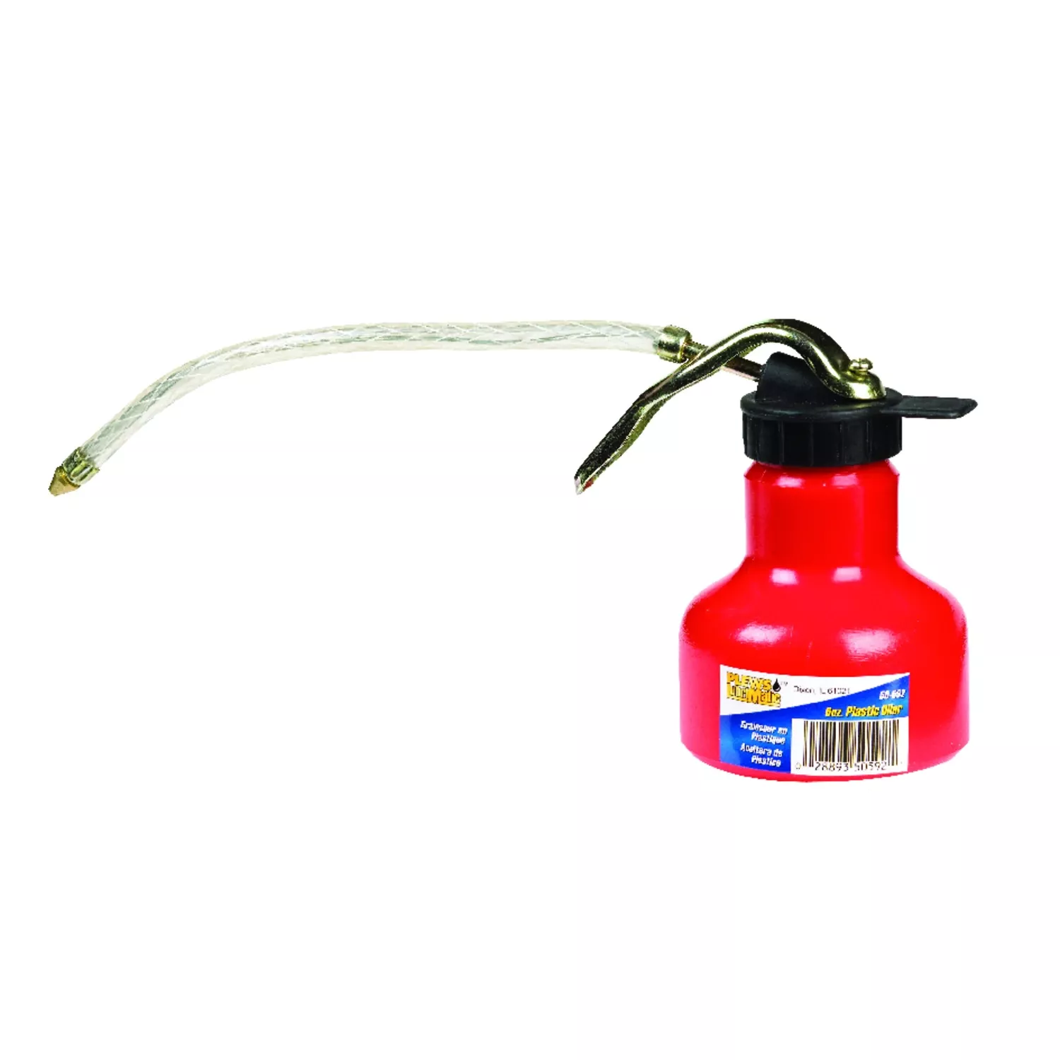 6 Oz Flex Spout Oil Can With Detachable Spout And Epoxy Finish