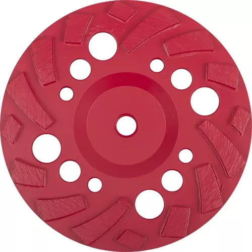7 Inch Flat Grinding Cups, Staggered Segments