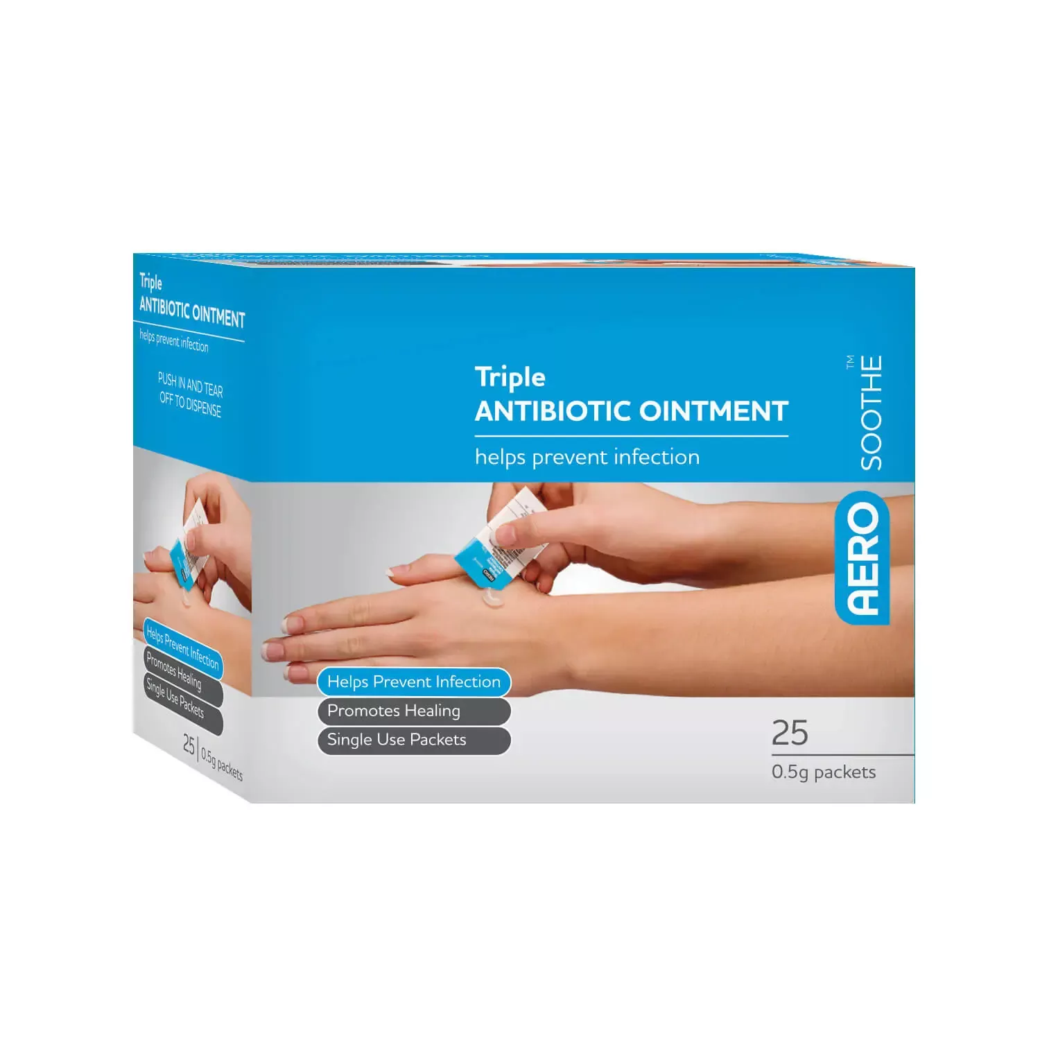 AEROSOOTHE Triple Antibiotic Packet 0.5g 25/box