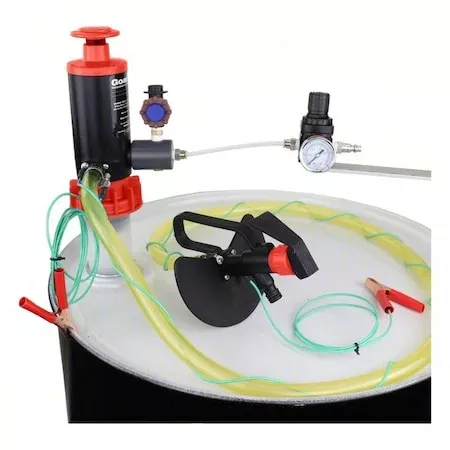 Air Drum Pump, 4.5 gpm, 10 psi, 1:1