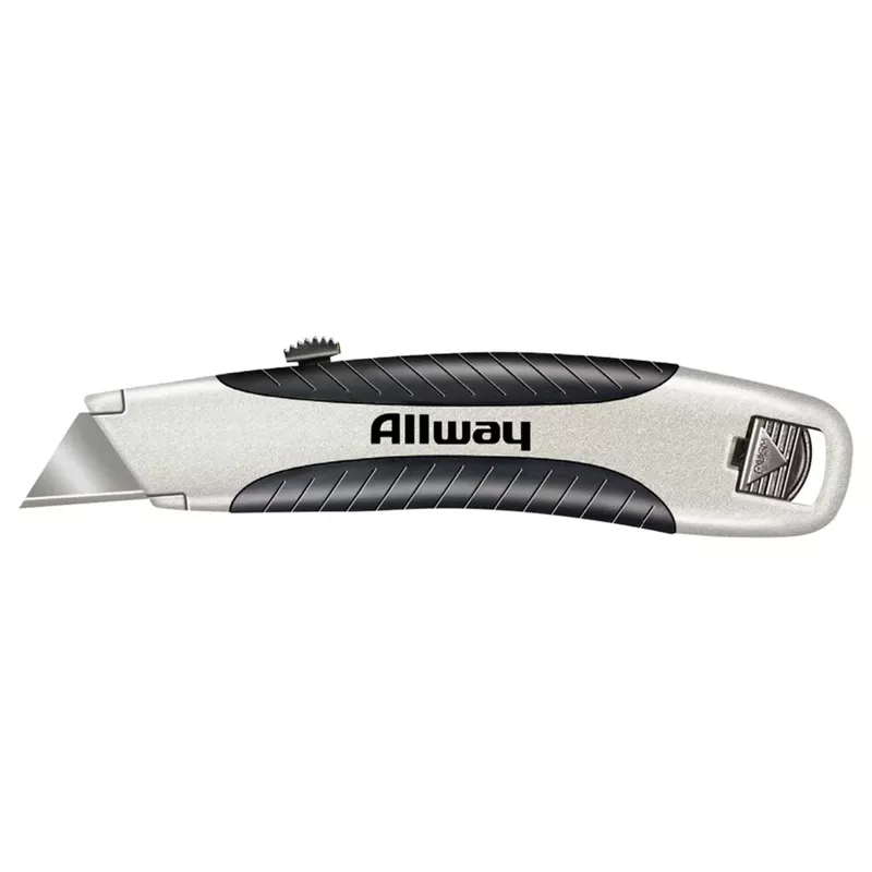 Allway 8.6 In. Utility Knife Black 1 Pk