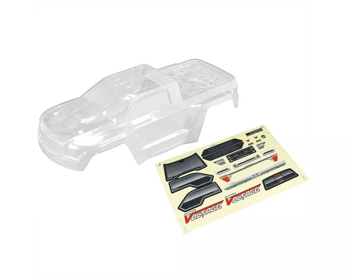 AR402192 Clear Bodyshell with Decals GRANITE (ARAC3328)
