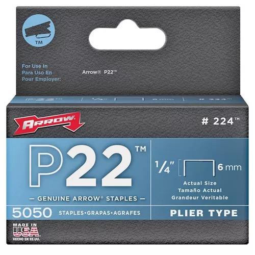 Arrow P22 1/4" Staple 5050 pack