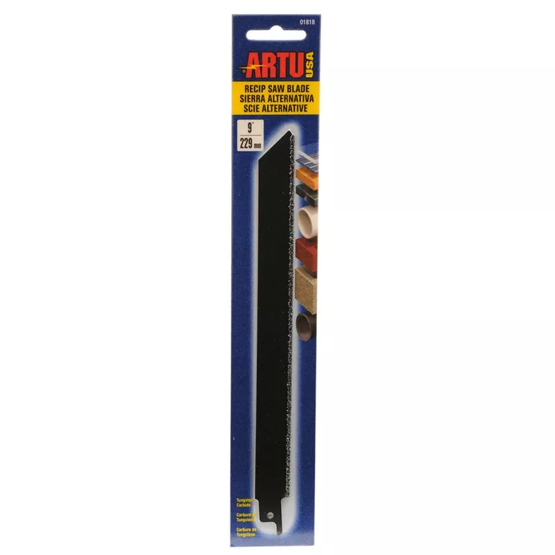 Artu 9 In. Tungsten Carbide Reciprocating Saw Blade 1 Pk