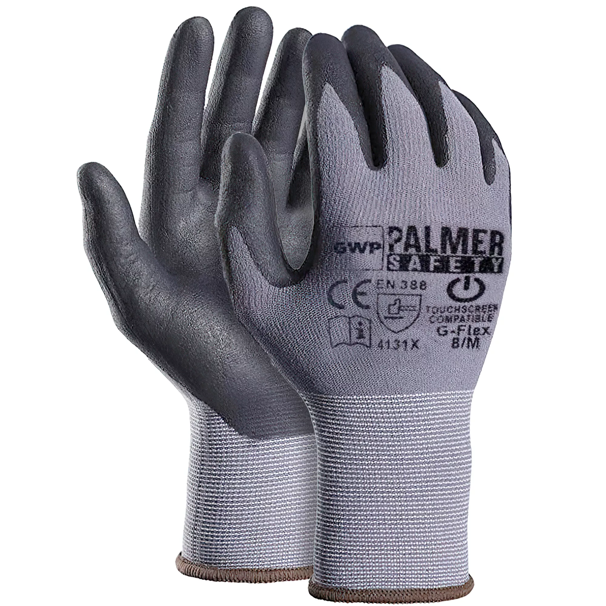 ATERET Safety Work Gloves I Microfoam Nylon Nitrile Coated Seamless Knit Gloves