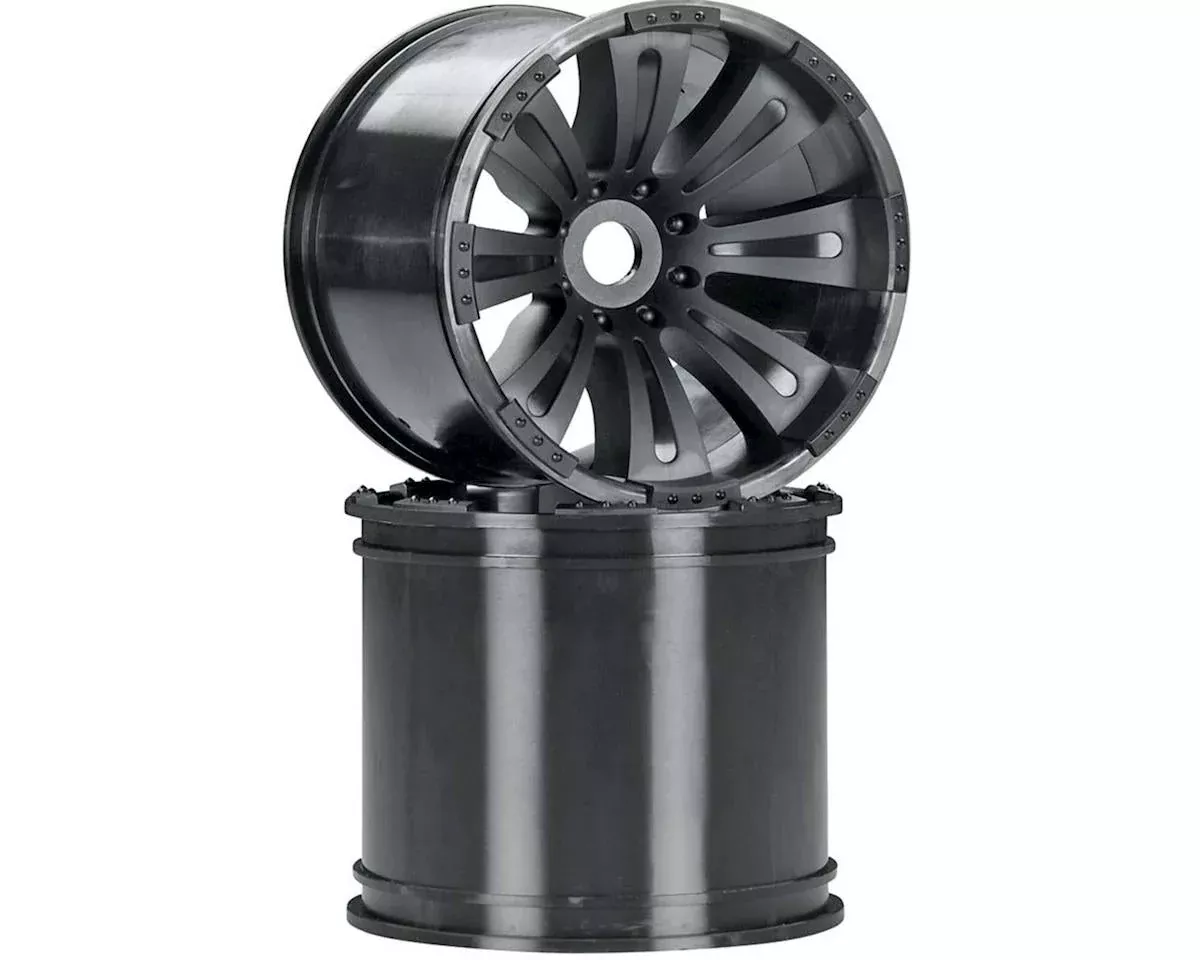 AX8008 8-Spoke Oversize Wheel Black (2) (AXIC8008)