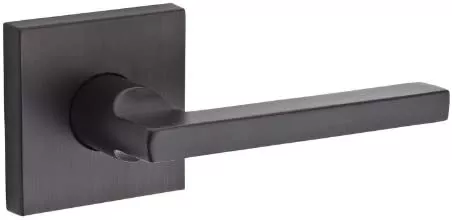 Baldwin PS.SQU.CSR Square Passage Door Lever Set with Contemporary Square Rose, Venetian Bronze