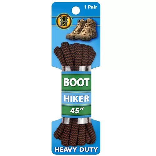 Boot Laces Black/Brown 54"- Round- Waxed