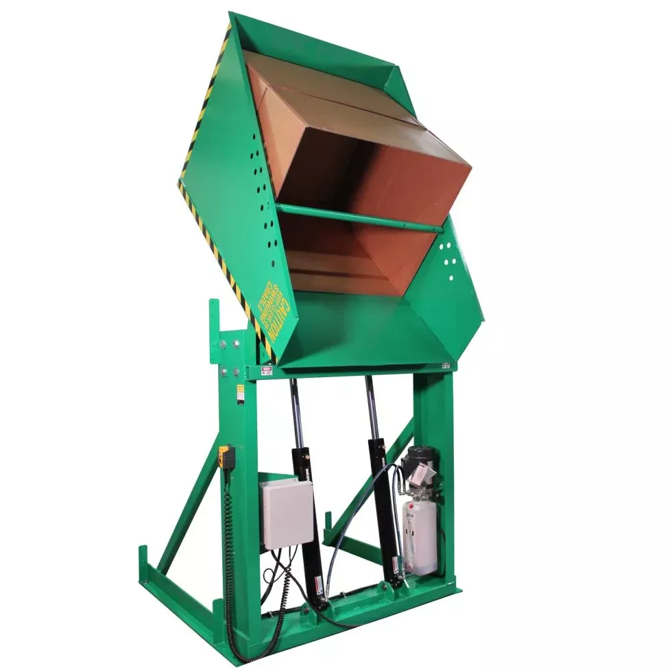 Box Dumper – 4000 lbs – 36″x36″ Chute – Ultra-Heavy Duty – Valley Craft
