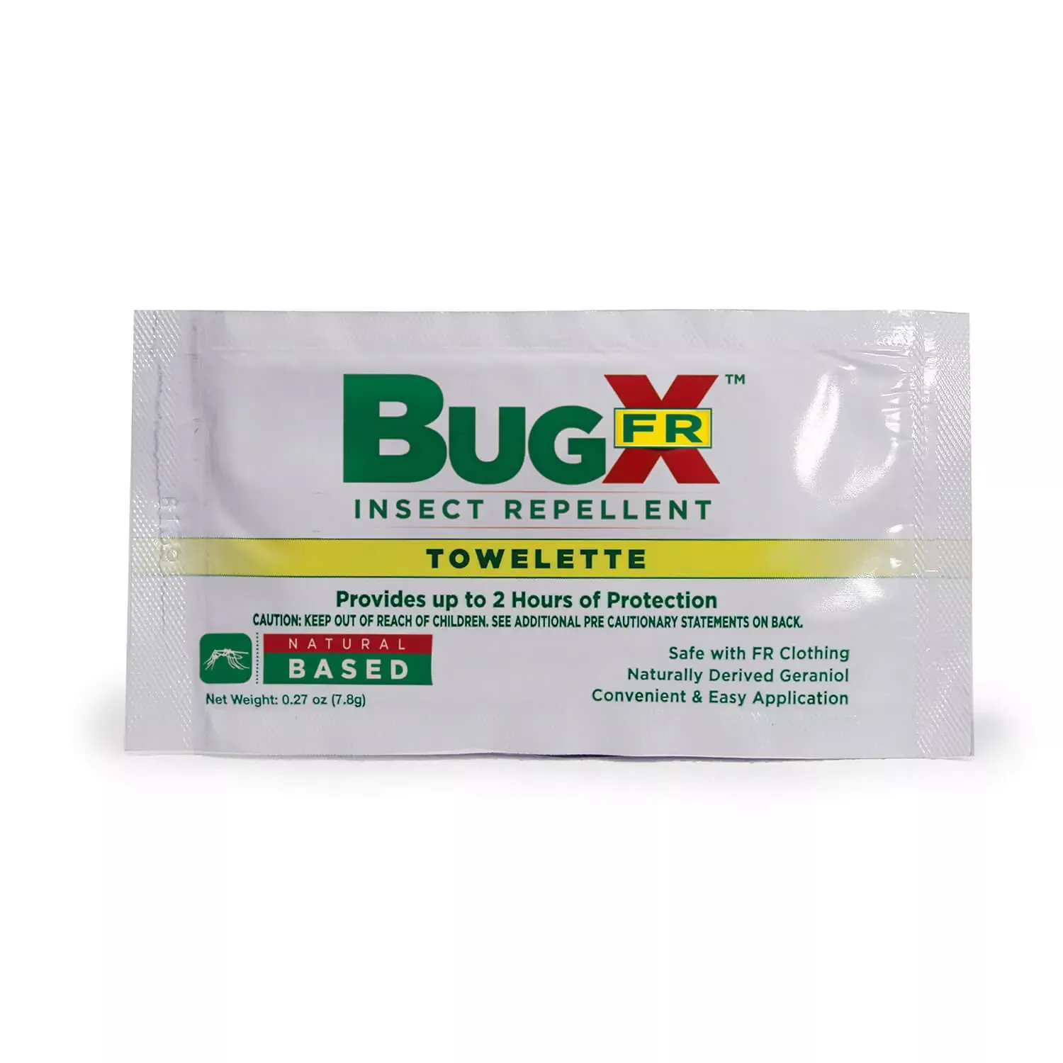 BugX DEET FREE Insect Repellent Wipes, 100/box