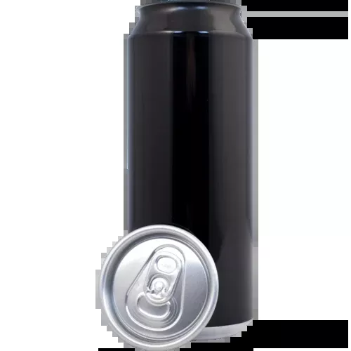 [Case of 207] 500ml/16.9oz Can Fresh Black Aluminum Cans