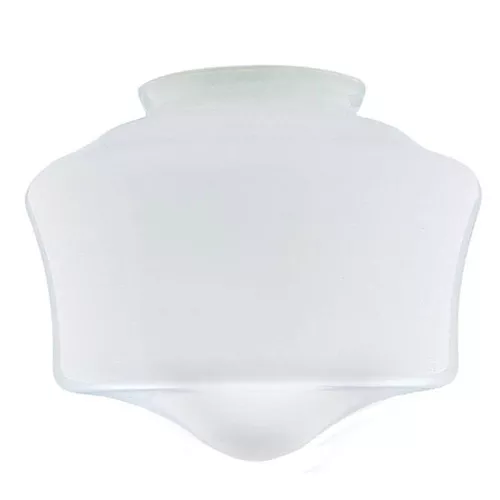 Ceiling Light Shade- School House- White- 8 1/2" Dia