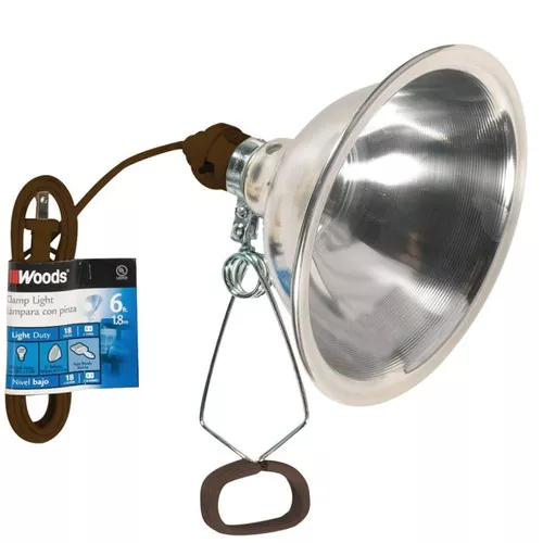 Clamp Light With 6' Cord & Reflector