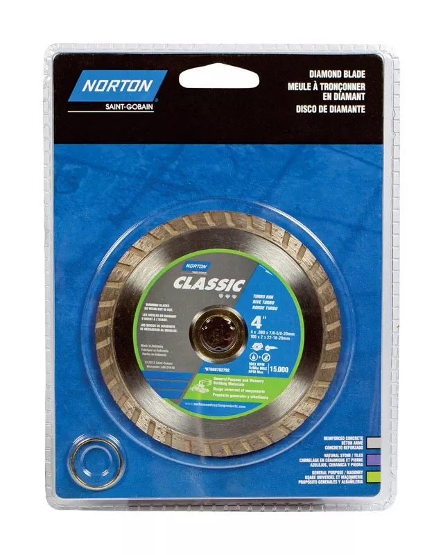 Clipper 4 In. Diamond Turbo Rim Blade For Circular Saws - Model 7660702792