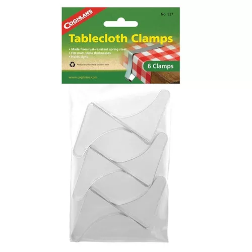 Coghlan's- Picnic Tablecloth Clips- Steel- 6 Pack